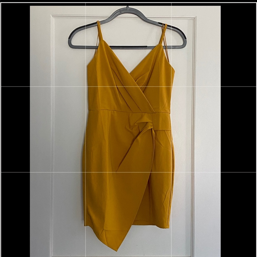 Yellow Blue Blush Mini Dress Small